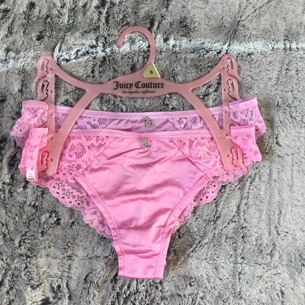 Juicy Couture Pink Lace Trim Kids Bottoms